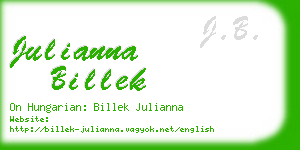 julianna billek business card